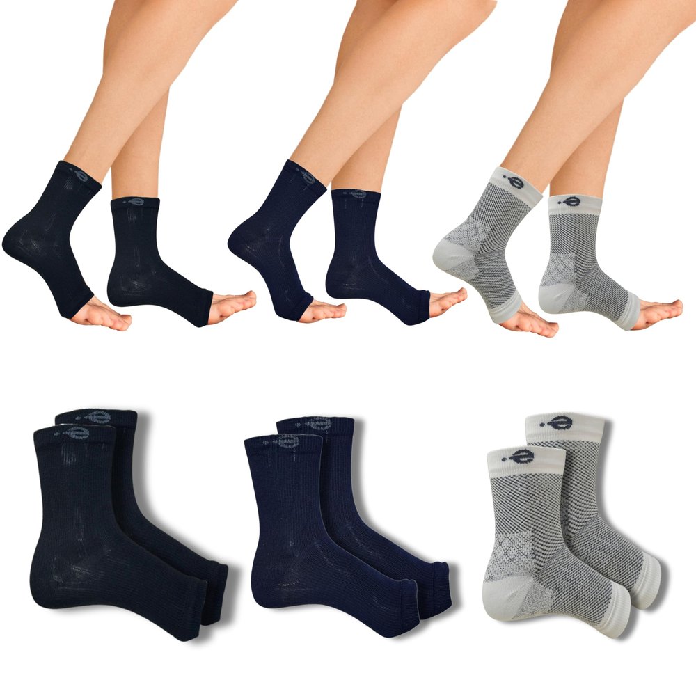 Dirt-Protection Foot Pads with Support Socks | Orthopedic Relief for Heel Pain, Fasciitis & Corns | Diabetic Safe, Unisex