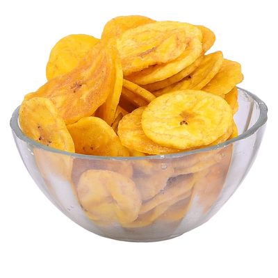 Kishan Namkeen Banana Chips Wafers In Coconut Oil | Fresh, Healthy, Thin, Crispy, Namkeen Snack | Banana Wafers | Indian Namkeen | Tasty Snacks | Ready to Eat (1 Kg, Banana Chips)