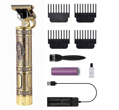 IRQA Beard Trimmer For Men,Trimmer,Professional Hair Clipper,Adjustable Blade Clipper,Trimmer&Shaver For Men,Close Cut Precise Hair Shaving Machine,Body Trimmer T741,Gold