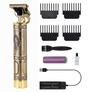 IRQA Beard Trimmer For Men,Trimmer,Professional Hair Clipper,Adjustable Blade Clipper,Trimmer&Shaver For Men,Close Cut Precise Hair Shaving Machine,Body Trimmer T741,Gold view 1