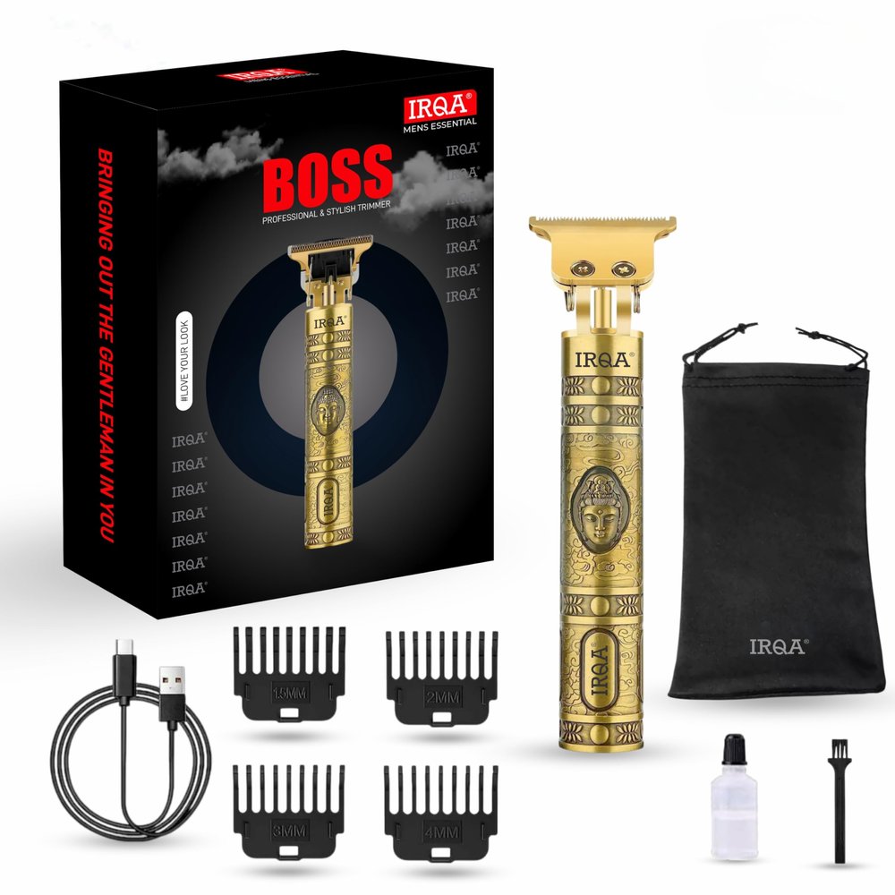 IRQA Golden Buddha Hair Trimmer,Electric Shaving Machine,Adjustable Blade Clipper,Body Trimmer,Trimmer Men Beard,Trimmers For Man,Shaver For Men T31