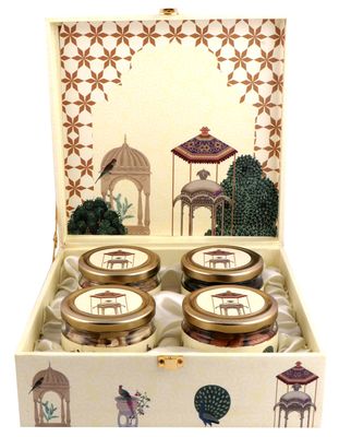 Nothing After Nuts; Pure Goodness Nothing More Dryfruits | Exclusive Designer Diwali Gift Hamper With Handle | Cashews nuts, Roasted Pistachio with shell, Almonds and Cashew Dabeli | 350gm Each | Gift in Style - Gift Nuts - Easy to Carry | Set of 4 (
