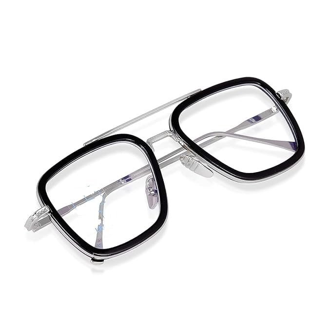 UV PROTECTION COMPUTER GLASSES FOR EYE PROTECTION GLASSES FOR MEN AND WOMEN | BLUE LIGHT RAY BLOCKING ANTI GLARE | LIGHT WEIGHT PLASTIC FRAME | ALL POWER AVAILABLE (BROWN, +1.00)