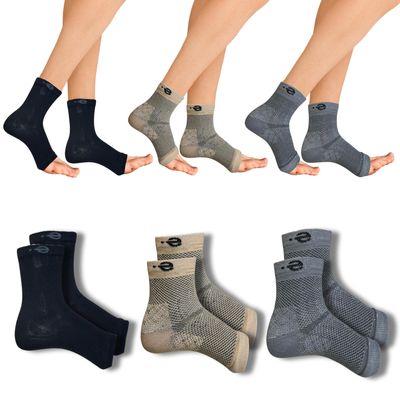 Cooling Foot Relief Socks for Burning Feet | Pain Support for Diabetes & Neuropathy | Soft Cushioned Arch Support