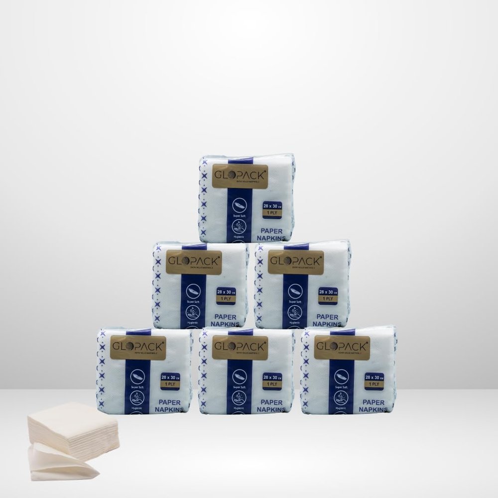 Glopack 28x30 Tissue Napkin 90 Sheets Per Pack of 6, Elegant, Disposable And Practical Perfect for Parties And Events 28x30