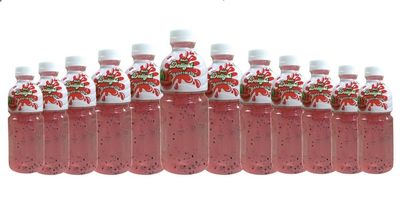 Basil Delight Flavored Drink with Basil Seed,Flavored Fruit drink, Ready to Serve Drink (250ml pack of 12, Watermelon)
