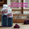 Basil Delight Flavored Drink with Basil Seed,Flavored Fruit drink, Ready to Serve Drink (250ml pack of 12, Grapes) view 3