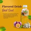Basil Delight Flavored Drink with Basil Seed,Flavored Fruit drink, Ready to Serve Drink (250ml pack of 6, Passion fruit) view 4