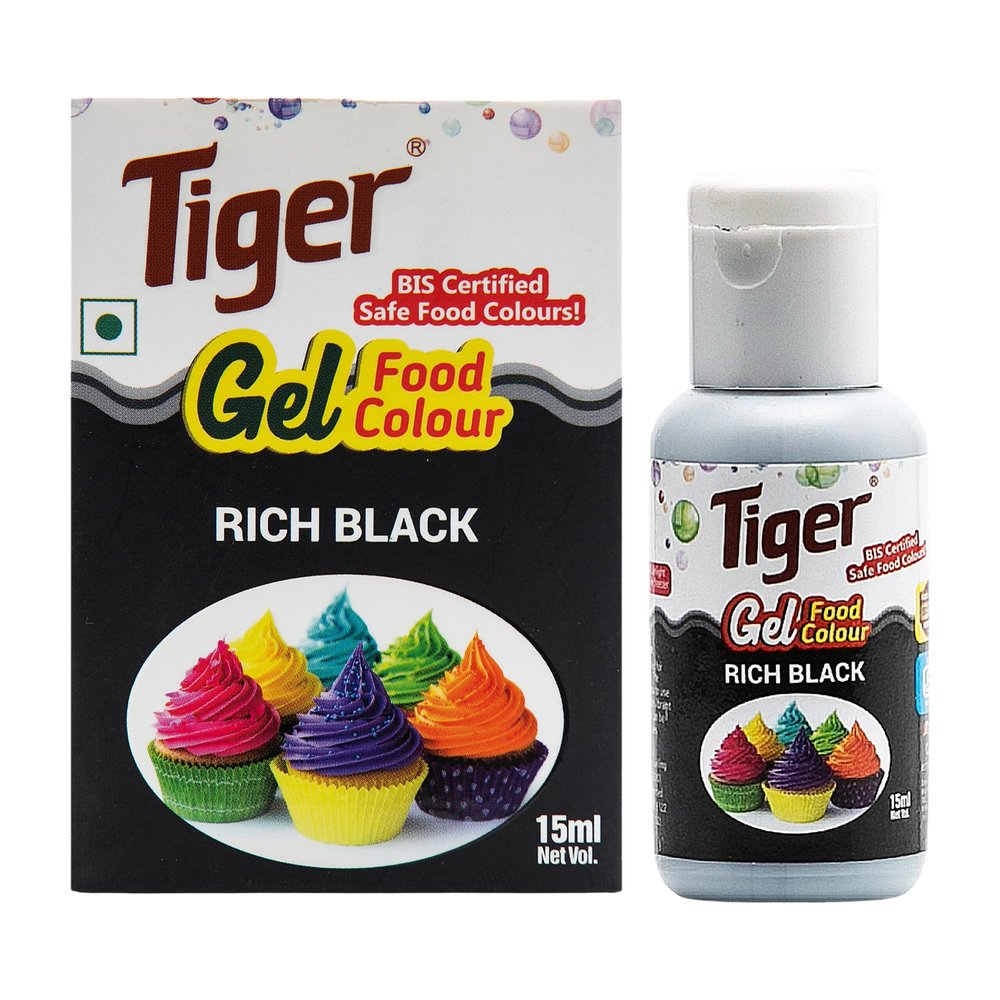 Tiger Rich Black Premium Liquid Food colour 15ml