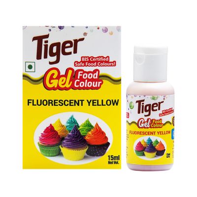 Tiger Flourescent Yellow Premium Liquid Food colour 15ml