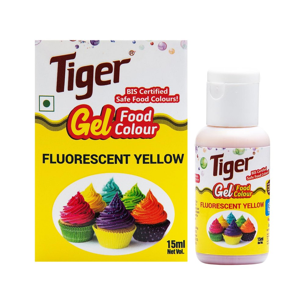 Tiger Flourescent Yellow Premium Liquid Food colour 15ml