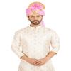 PRIYAKANT SAFAWALA Premium Wedding Collection VIP Safa (Pheta/Pagdi/Turban) for Wedding and Traditional Function Use It [Pink, Free - Size, Adjustable System] view 2