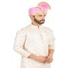 PRIYAKANT SAFAWALA Premium Wedding Collection VIP Safa (Pheta/Pagdi/Turban) for Wedding and Traditional Function Use It [Pink, Free - Size, Adjustable System] view 3