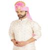 PRIYAKANT SAFAWALA Premium Wedding Collection VIP Safa (Pheta/Pagdi/Turban) for Wedding and Traditional Function Use It [Pink, Free - Size, Adjustable System] view 4