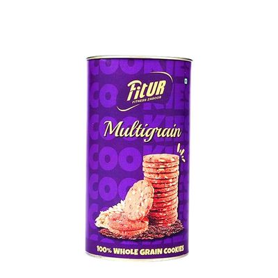 Fitur Multigrain Cookies (Biscuits)- 170g | Natural Tasty & Healthy Cookies | Crunchy, Gluten-Free, No Maida | Nutrient-Rich, Vegetarian Delight | No Preservatives & Artificial Flavors | Perfect for Snacking & Gifting