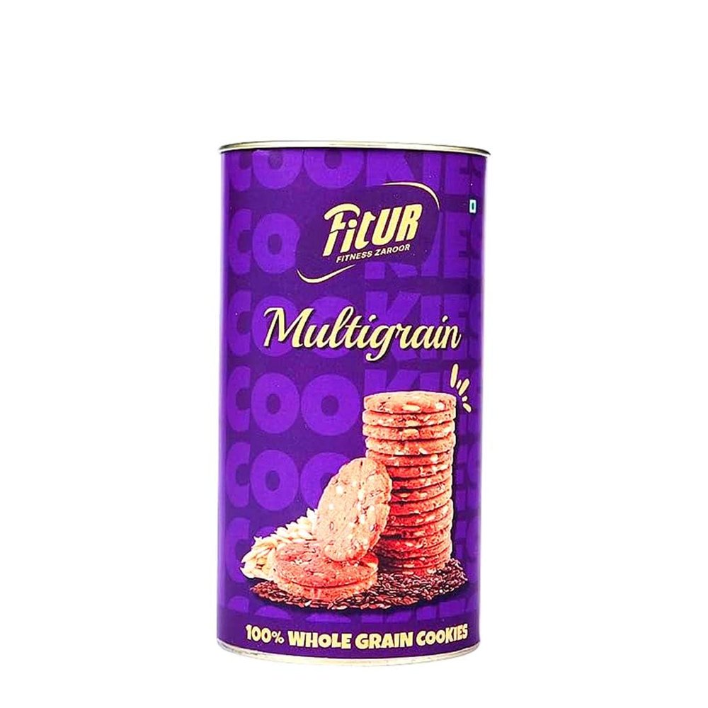 Fitur Multigrain Cookies (Biscuits)- 170g | Natural Tasty & Healthy Cookies | Crunchy, Gluten-Free, No Maida | Nutrient-Rich, Vegetarian Delight | No Preservatives & Artificial Flavors | Perfect for Snacking & Gifting