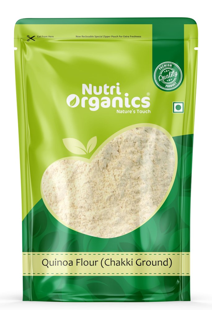 NutriOrganics Quinoa Flour - 5kg | Gluten Free Atta | Enriched with Dietary Fibre, Protein & Vitamins | Improves Gut Health | Superfood | Micro-nutrients | No Preservatives