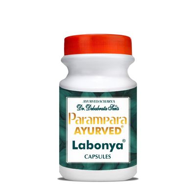 Parampara Ayurved Labonya Capsules Acne Free Skin Herbal Supplement for Spotless Look 150 Capsules