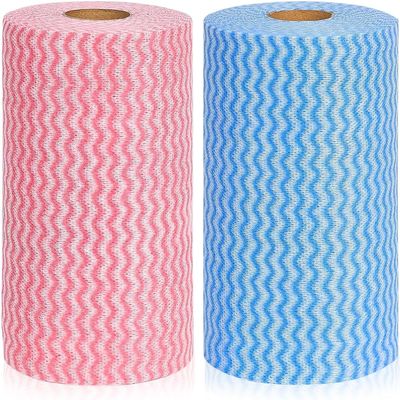 AD ENTERPRISES Non Woven Washable Kitchen Towel Roll Pack of 1 (80 Pulls Per Roll, 80 Sheets)