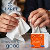 Claret 1-Ply White Paper Napkins, 70 Sheets/Pack, Pack of 8, 27x30 cm - Soft, Absorbent, Disposable Tissue Paper for Kitchen, Dining, Parties, Daily Use view 4