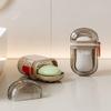 Forewild Capsule Travel Toothbrush Case Cover Holder Portable Toothbrush Storage,Transparent Plastic Leakproof Portable Travel Bar Soap Box Case view 2