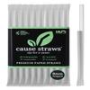 Cause Straws - Individual Wrapped Paper Straws | 50 Straws (8mm Wide) | White Colour | Best for Juice, Soft Drinks and Cocktails | Direct from Manufacturer view 1