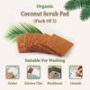 GS SHOPPE Coconut Fiber Scruber Pad | Eco-Friendly Coire Dish Washer Scrub | Coconut Fiber Scruber for Utensils, Kitchen, Vessels, Dishes | Non Scratch & Odor Free Pack of (10) view 2