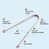 EESHA ETERNAL Copper Tongue Cleaner for Kids & Adults - Ayurvedic Tongue Scraper for Superior Oral Hygiene, Fresh Breath, Natural Mouth Detoxification| Traditional Art of Tongue Cleaning with 100% Copper - Healthier Smile (Round) view 3