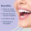 EESHA ETERNAL Silver Steel Tongue Cleaner, For Fresh Breath, Improved Taste Sense, Bacteria Removal, Superior Oral Hygiene, Round (3) view 2