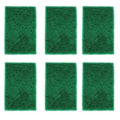 GENTRYA Scrub Sponge Cleaning Pads Aqua Green (Pack of 6)