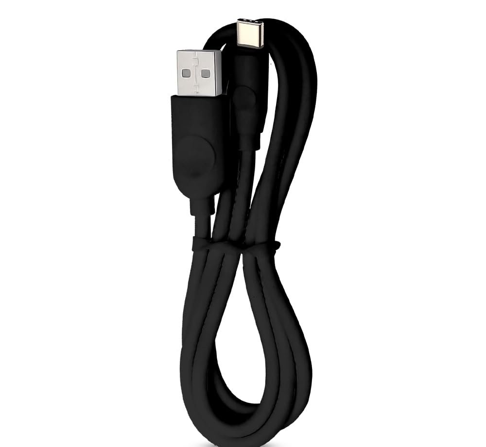ORACURA C-Type USB Charging Cable | Compatible with OC300, OC450 Smart Water Flossers, and SB300 Sonic Smart Electric Rechargeable Toothbrush | Rapid Charging | Durable | Black