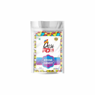 Desi RJ19 Stone Candy | Milk Stone Chocolate candy | Rock river Shape Chocolate Birthday Gift for Kids, Girls & Boys Cake Decoration (200g)