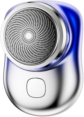 BIZLOCC Mini Electric Shaver Portable Shaver Men, Shaving Machine Pocket Beard Trimmer Electric Razor for Unisex with USB Rechargeable Multipurpose Hair Shavers for Beard (Multicolor)