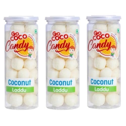 GO COCO COCONUT LADDU 540 GRAM (180 GRAM X 3). 1