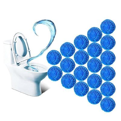 PARSE PERSONAL CARE Automatic Toilet Bowl Cleaner Tablets Bathroom Toilet Tank Cleaner, Toilet Blue Clean Bubbles, Long-Lasting, Mild Lemon Scent, Fresh Air and No Pungent Odor Pack Of 10