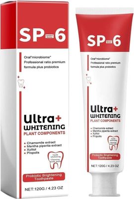 Actiwow SP 6 Ultra Brightening Toothpaste Advanced Whitening Formula for Stain Removal and Enamel Protection Fresh Mint (PACK OF 1)
