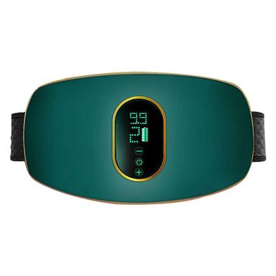 Wowobjects Slimming Belt Heating Vibration Massage for Men Women Green