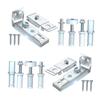 Wowobjects Bifold Door Hardware Repair Kit Include Top Bottom pivots Bracket Thick Door view 3