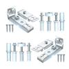 Wowobjects Bifold Door Hardware Repair Kit Include Top Bottom pivots Bracket Thick Door view 4