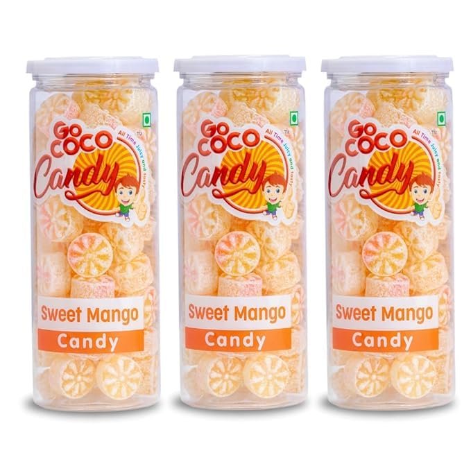 GO COCO SWEET MANGO CANDY 660 GRAM (220 GRAM X 3). 1