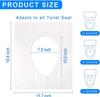 Azinoor Disposable Toilet Seat Covers - Pack of 100 Sheets | No Direct Contact with Unhygienic Seats | Portable Toilet Covers for Public Restrooms, Airplane, Pregnant Mom | Easy to Dispose view 2