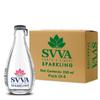 SVVA Sparkling Water 250ml (Pack of 4) | Premium Sparkling Water Bottle | Sugar Free Drinks | Zero Calorie Drink | Carbonated Water | Proudly Made in India | Premium Glass Bottle view 1