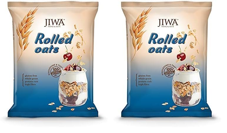 JIWA healthy by nature Rolled Oats 750 g, (Gluten Free) (Pack of 2)