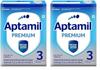 Aptamil Premium Infant Formula Milk Powder for Babies - Stage 3 (12-24 Months) - with Prebiotics and DHA - 400gms - BIB Pack (Pack of 2) view 1