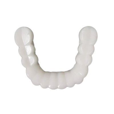 NavaFresh Basics Resin Teeth Veneers Comfortable Dentures Tooth Cover Removable Reusable Lower Cover