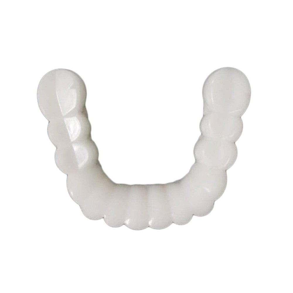 NavaFresh Basics Resin Teeth Veneers Comfortable Dentures Tooth Cover Removable Reusable Lower Cover