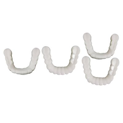 NavaFresh Basics Resin Teeth Veneers Comfortable Dentures Tooth Cover Removable Reusable Upper Cover