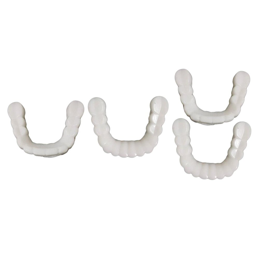 NavaFresh Basics Resin Teeth Veneers Comfortable Dentures Tooth Cover Removable Reusable Upper Cover