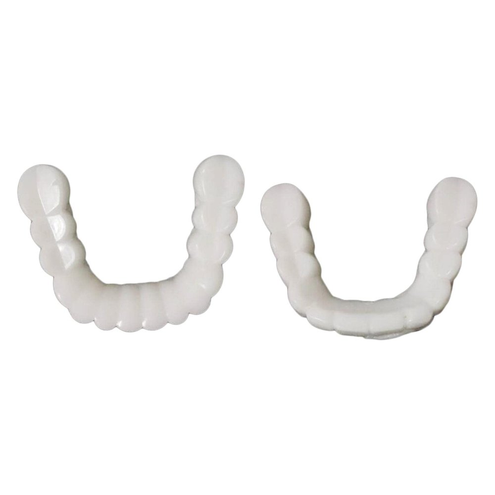 NavaFresh Basics Resin Teeth Veneers Comfortable Dentures Tooth Cover Removable Reusable Upper Lower Cover