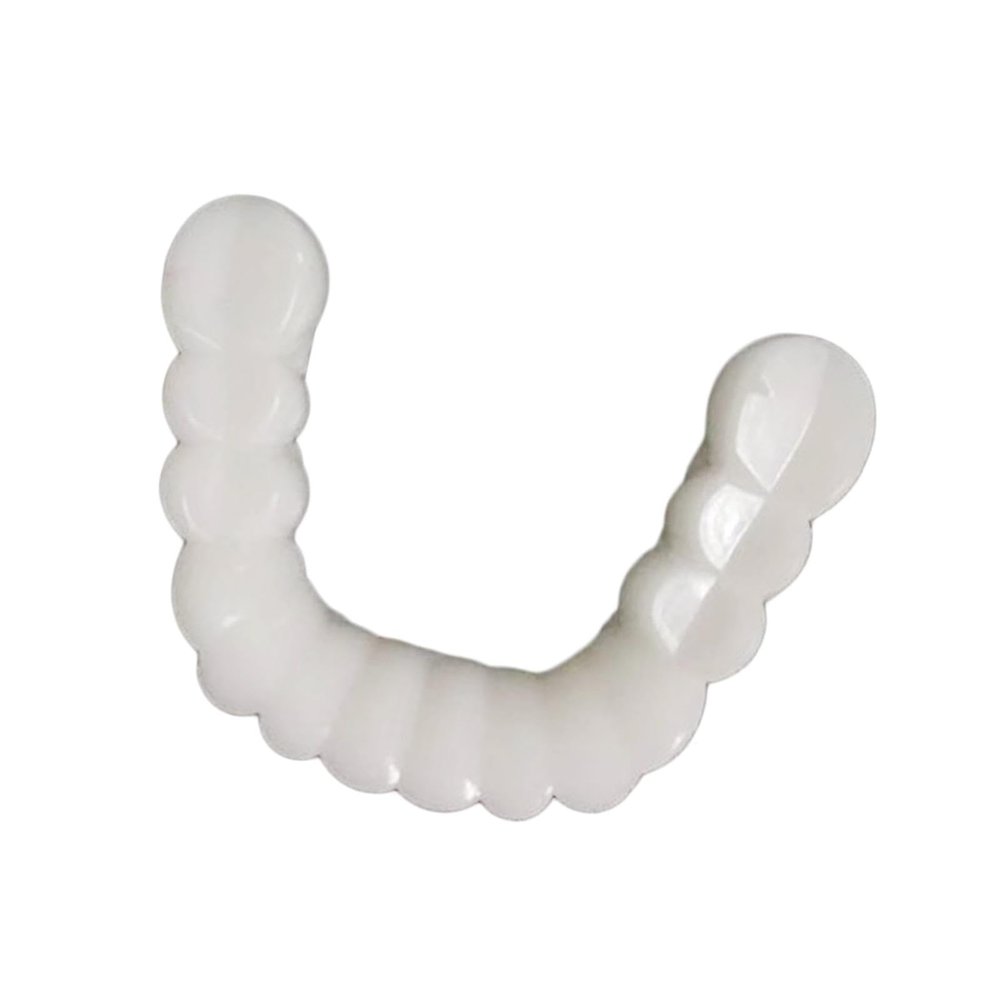 NavaFresh Basics Resin Teeth Veneers Comfortable Dentures Tooth Cover Removable Reusable Lower Cover